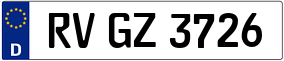 Trailer License Plate